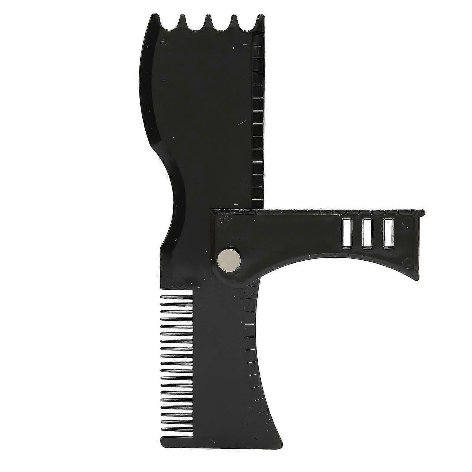 Beard Shaper Tool Set Trimming Grooming White Barber Pencil Black Beard Stencil Guide Template Kit