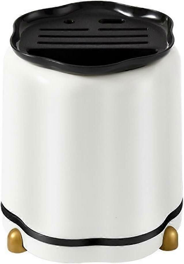 Kitchen Utensil Holder with 360° Rotating Storage Rack, SpaceSaving Countertop Organizer