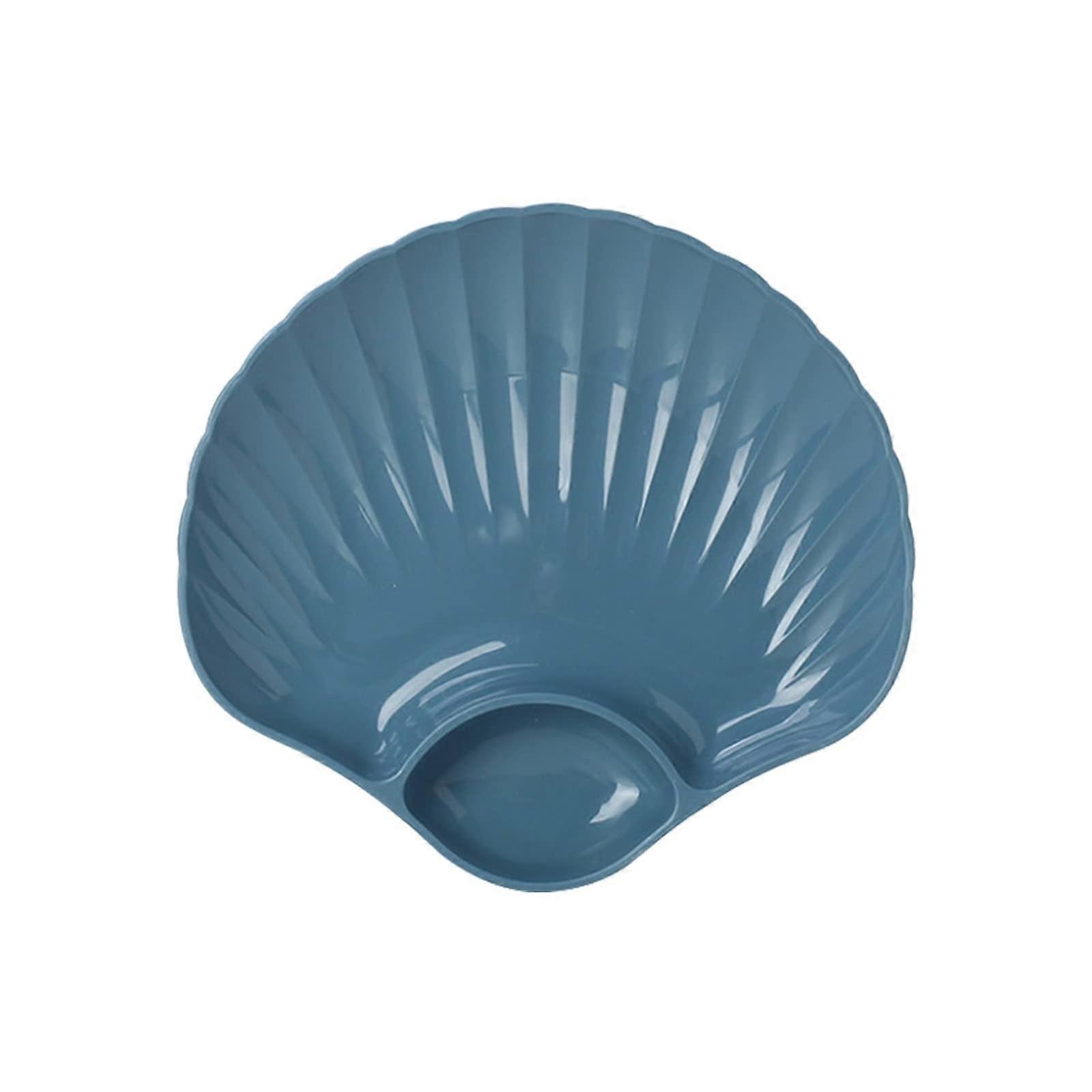 Ceramic Snack Tray Shell Shape Serving Plate for Fruit and Dessert Multi Purpose Easy Clean
