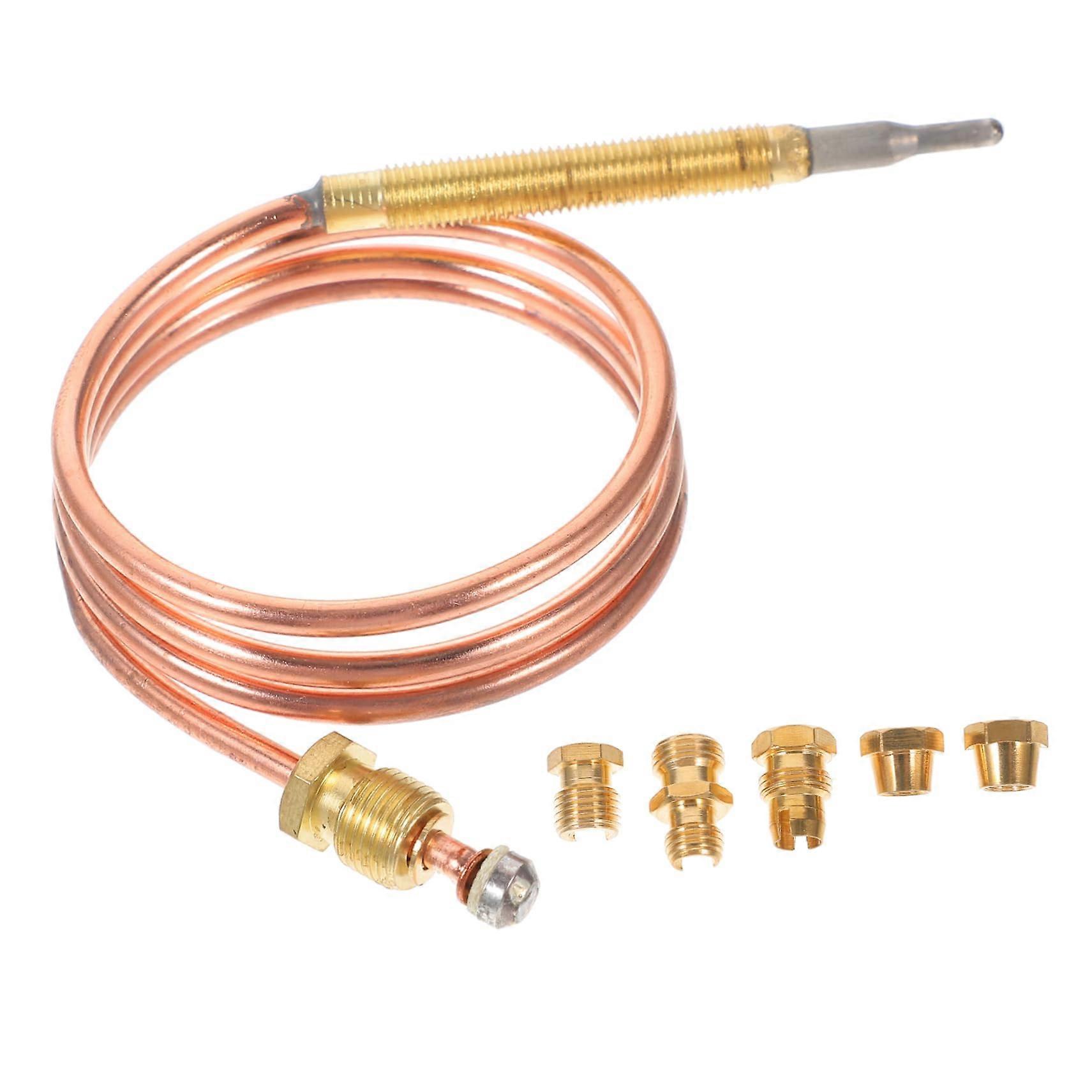 Thermocouple Sensor for Gas Grill BBQ, Accurate Flame Sensing Copper Probe, Easy Installation 60cm