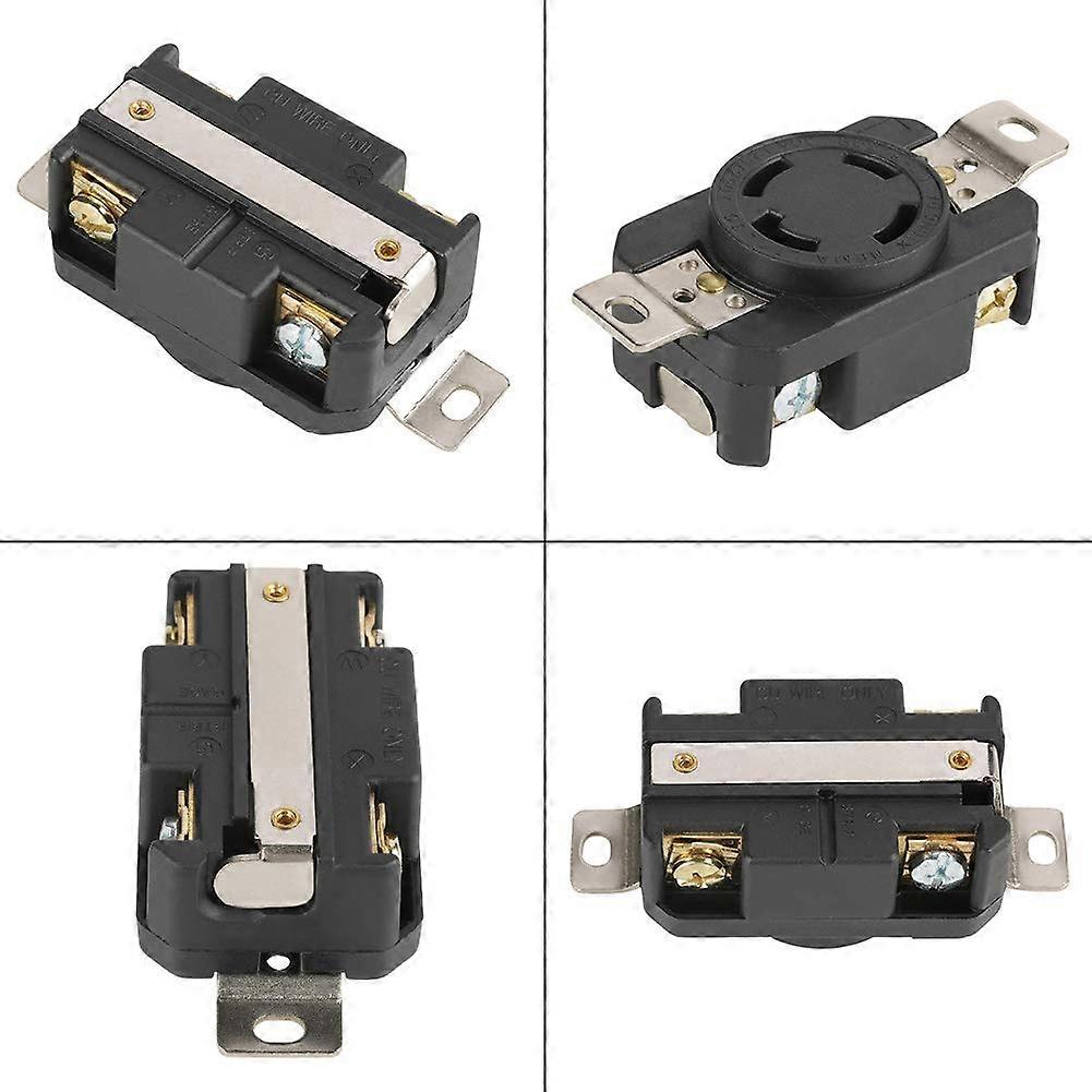 3PCS 30A NEMA L1430R Twist Lock Electrical Plug Socket with Durable Copper Contacts
