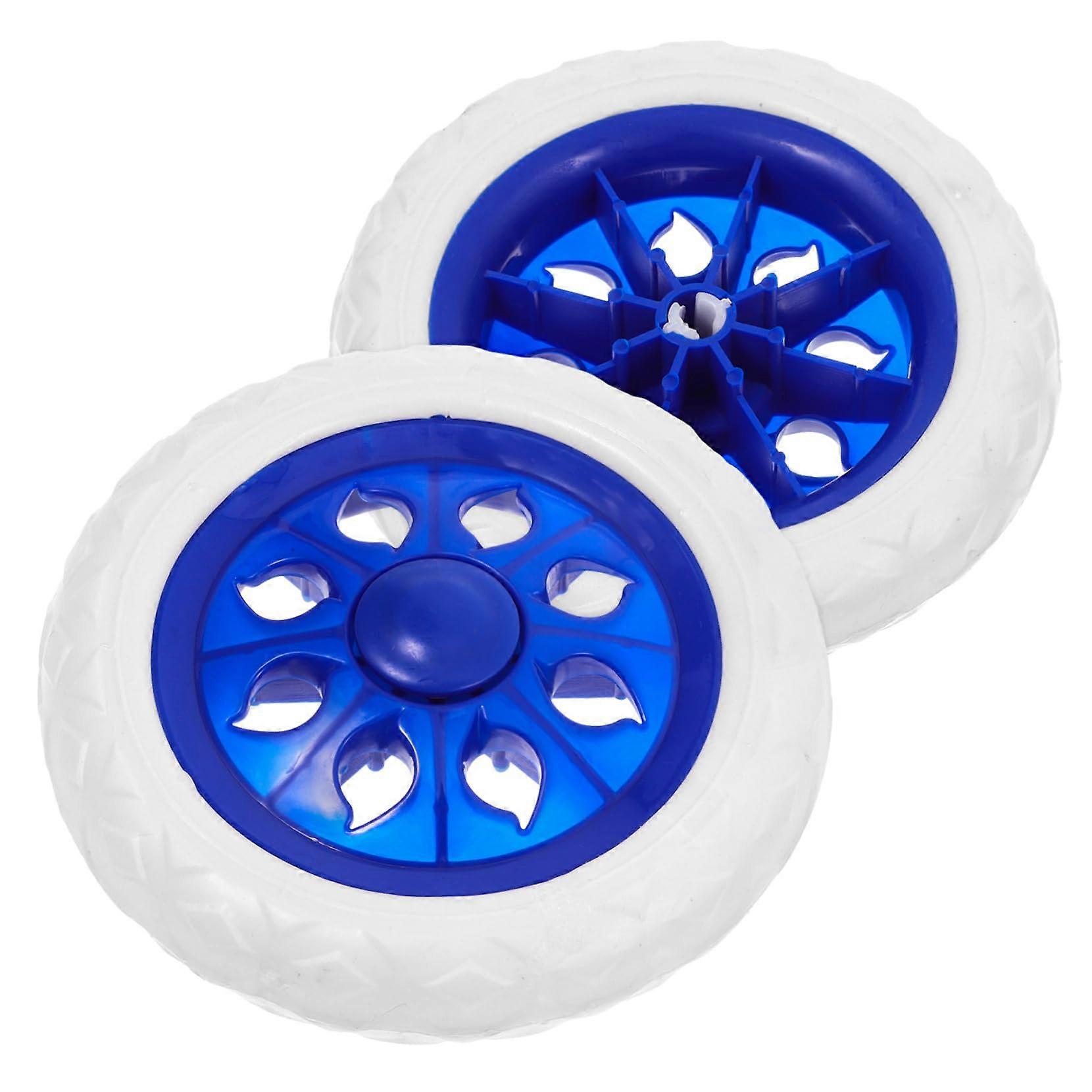 2 Pack Heavy Duty Rolling Cart Wheels Replacement for Grocery Shopping Carts, Smooth Rolling