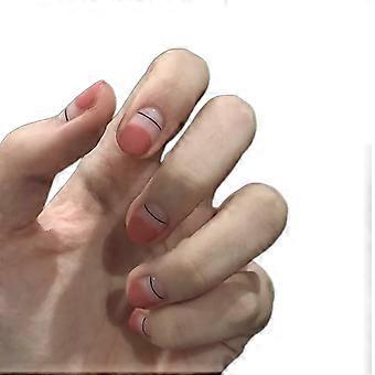 Matte, kurze, ovale künstliche Fingernägel zum Aufkleben – 24 Stück mit Kleber – ideal für Weihnachten und für Frauen und Mädchen