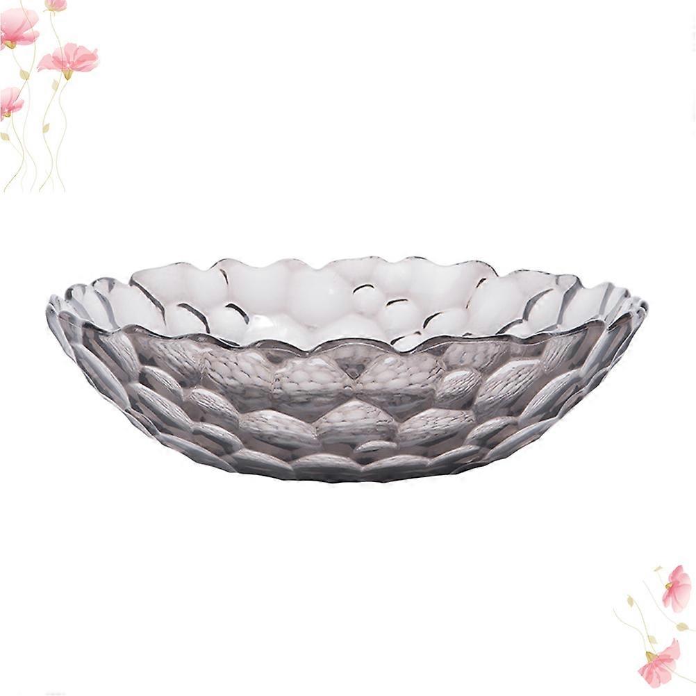 Honeycomb Design Snack Plate Fruit Dish for Storage Black