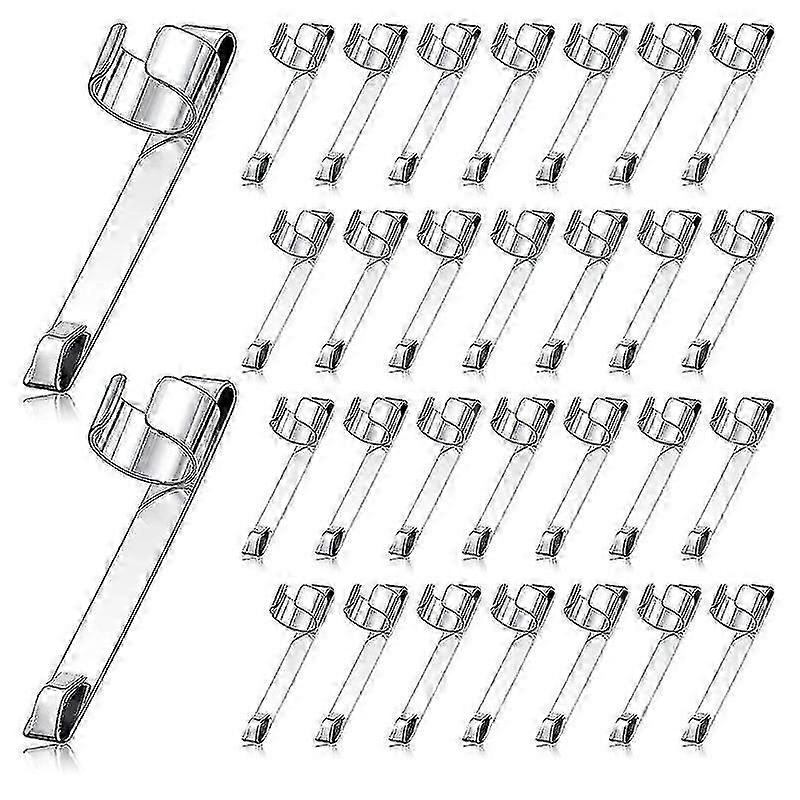 Metal pen clips, can be hung, with pocket snaps, 10-pack
