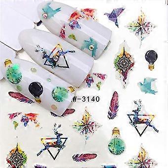 Christmas Nail Decals Set with ReadytoUse Floral Nail Art Stickers for DIY Winter Manicure 26