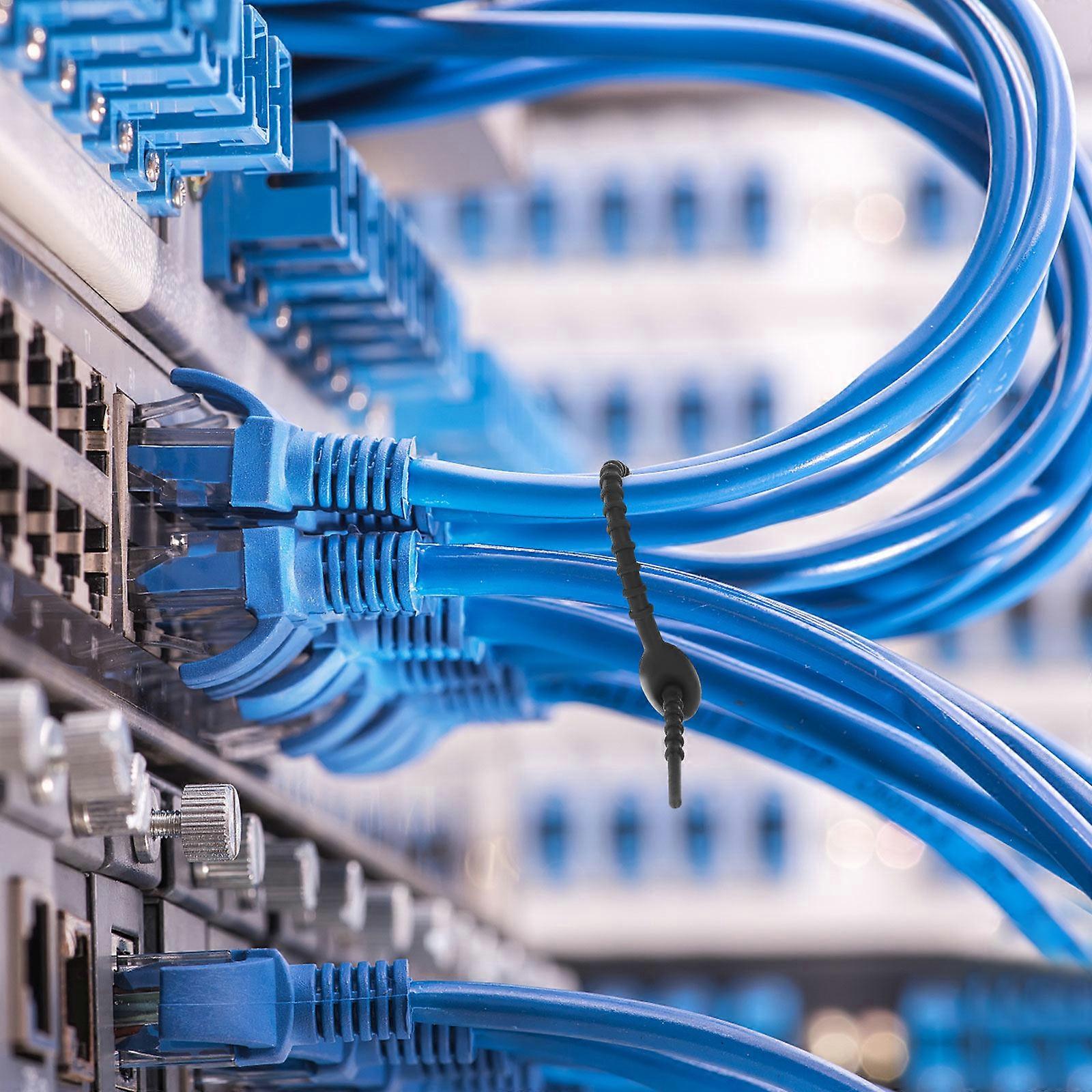 Self Locking Silicone Cable Zip Ties for Cable Management 24Pcs Assorted Color