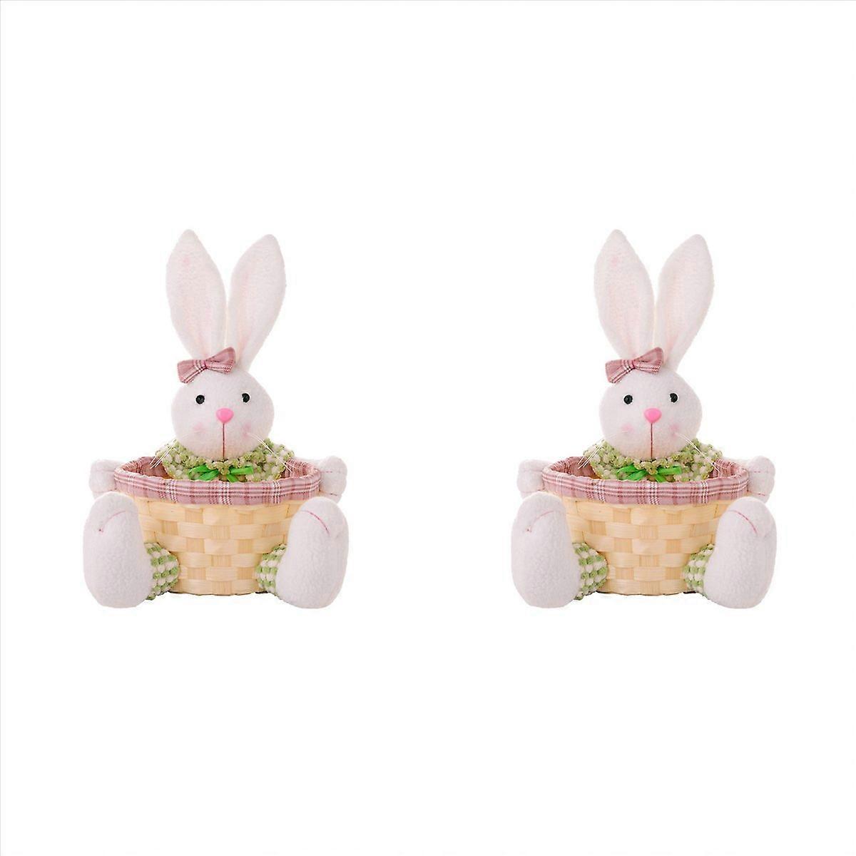 Easter Candy Dish, Bunny Easter Basket, Easter Candy Storage Basket, Gift Box for Table Decor Easter
