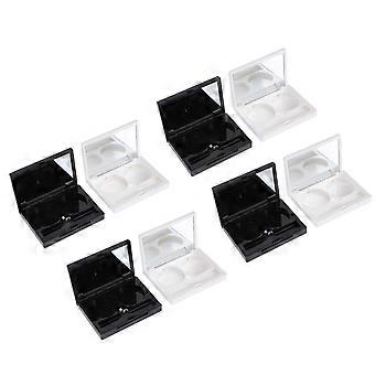Eye Shadow Case for Storage 8Pcs Rectangular Two Round Eye Shadow Containers