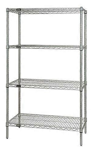 Conductive Chrome Wire Shelving 18x54x63 with Static Control Surface and Durable Open Airflow Design