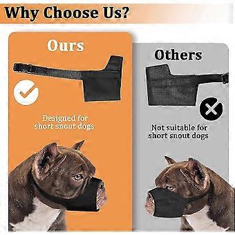 Soft Muzzle for Large Dogs, Anti Biting Guard, Compatible with Pitbull American Bully Bulldog Boxers Rottweilers
