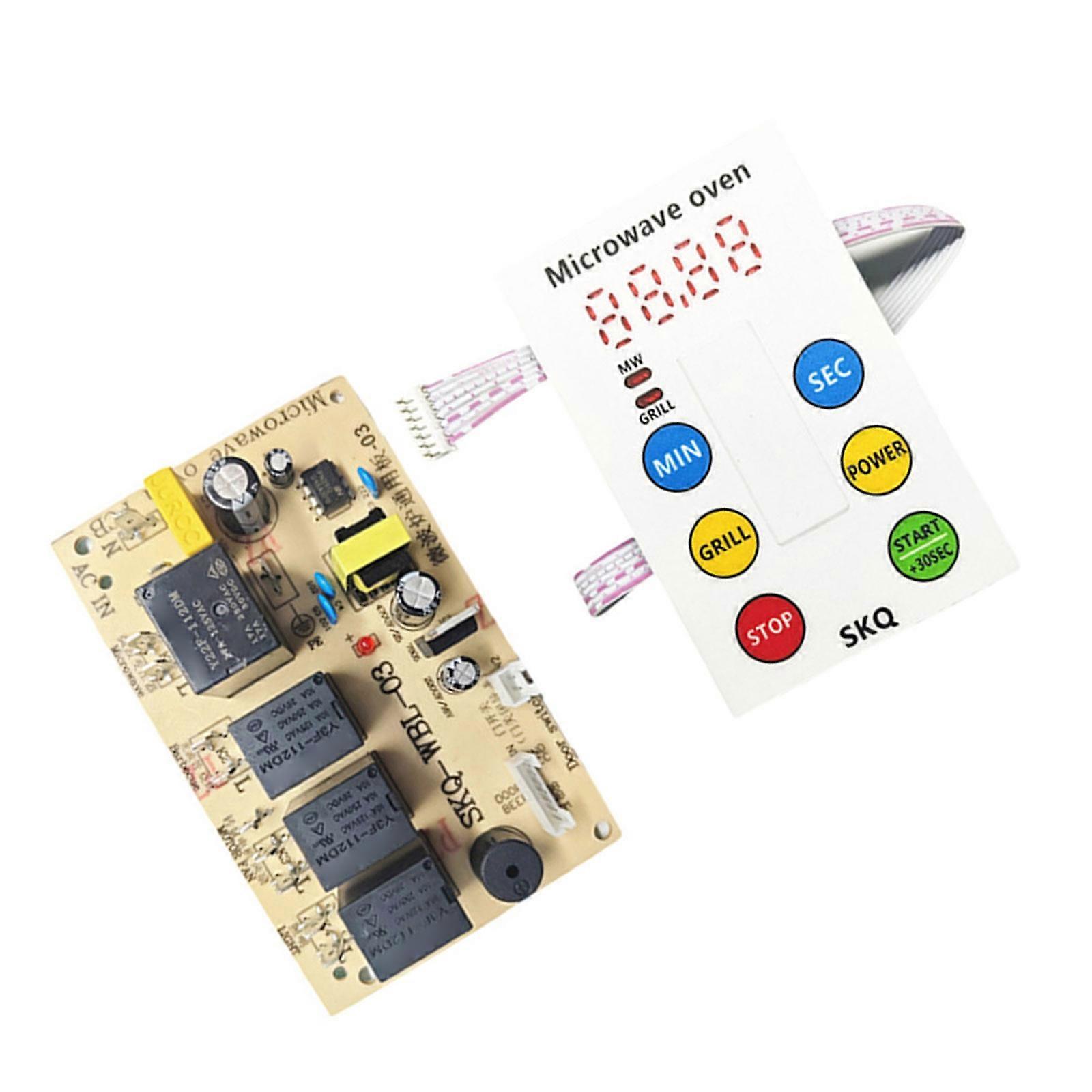 Universal Microwave Control Panel Replacement Board With Touch Panel Microwave Oven Maintenance Computer Control Board Multicolor