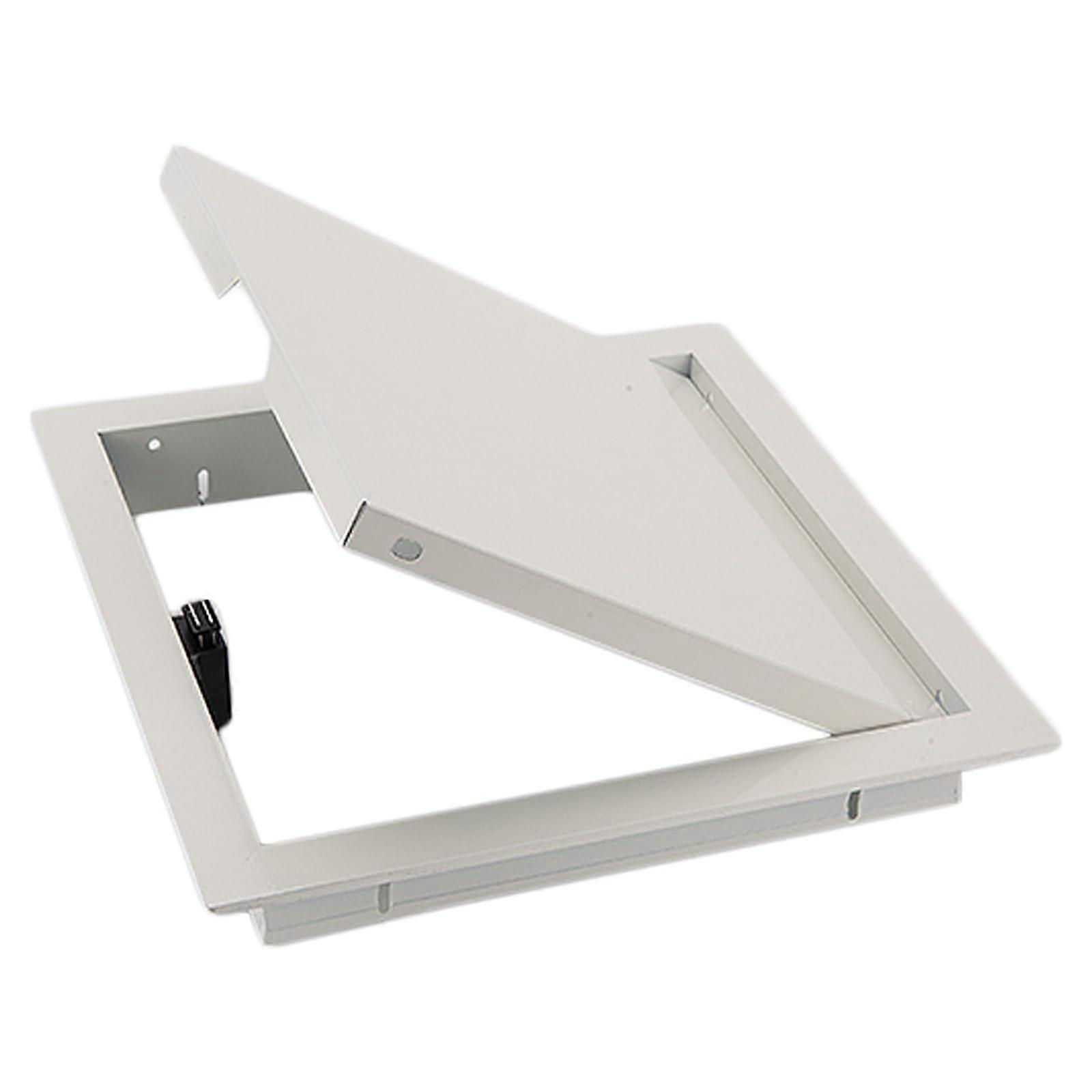 25x25cm White Hinged Ceiling Access Panel with Magnetic Lock for Easy Drywall Installation
