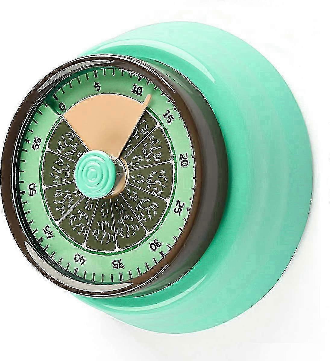 Kitchen Manual Egg Timer, Visual Magnetic Timer For Kids, No Battery Mechanical Countdown
