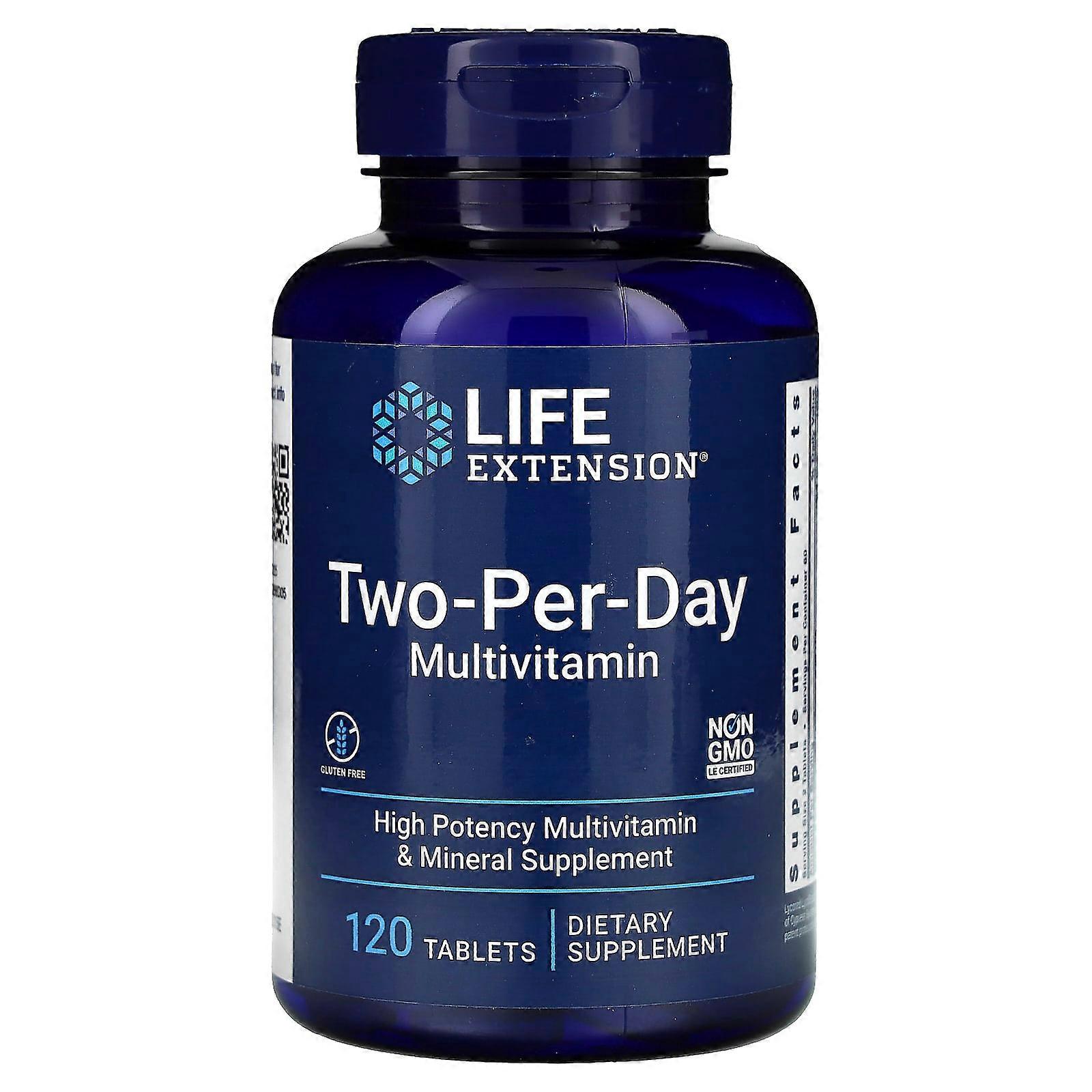Life Extension, Two-Per-Day Tablets, 120 Tablets