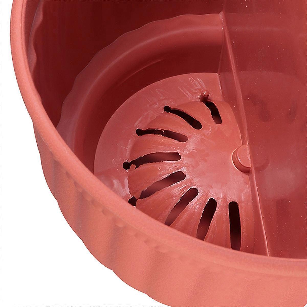 Red Hanging Flower Pot with Pattern for Storage Use