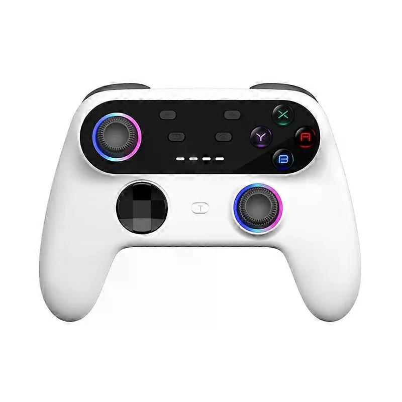 Wireless Gamepad Controller with Turbo, 6 Aisx, Programming, RGB Lighting , Dual Vibration compatible with Switch/Xinput/Dinput/PS3/Android