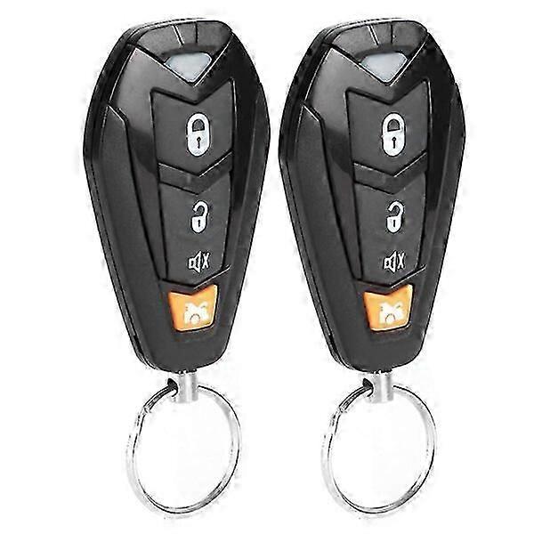 Central Locking System, 60-80 Meters Remote Control, Trunk Release, Black Car Central Control Kit