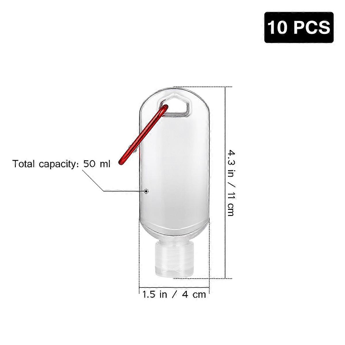 Refillable Bottles with Hook for Hand Storage 10Pcs Set