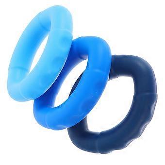 Silicone Hand Grip Strengthener Trainer for Fitness Fingers 3Pcs Rings