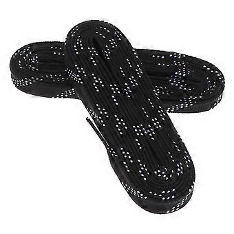 Professional Ice Hockey Shoelaces for Anti-Freezing 1Pair Black Color
