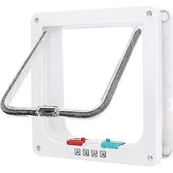 Practical 4 Way Lockable Pet Cat Small Dog Cat Flap Door Pet Gate X-Large size