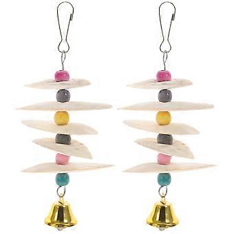 2pcs Oiseau Sépia Bols Jouets Calamar Sépia Os Formation À Mâcher Molaire Jouets
