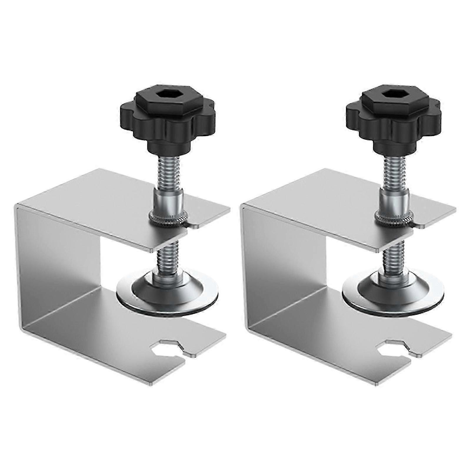 2Pcs Rustproof Drawer Fixing Clips with Anti-slip Design for Front Installation