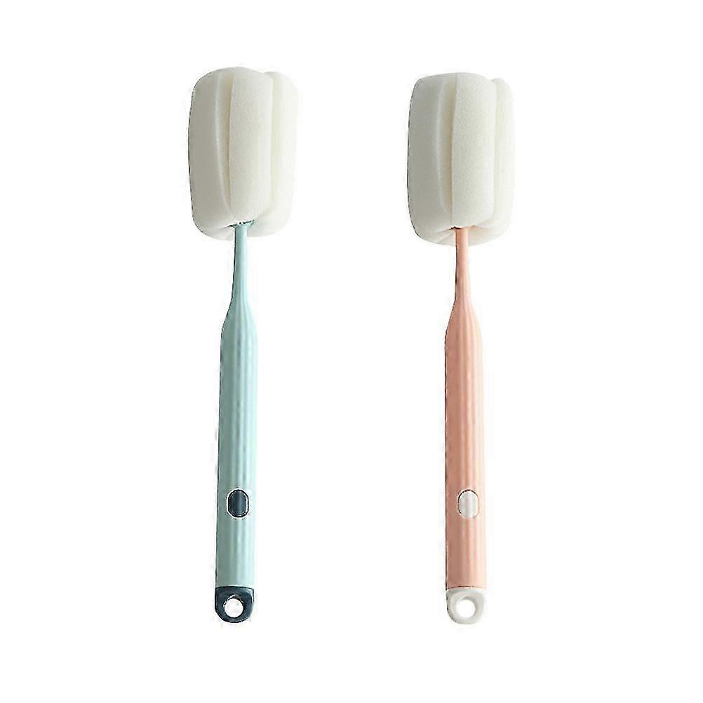 2Pcs Bottle Sponge Brush Multipurpose Cleaning Tool Portable Cup Cleaner