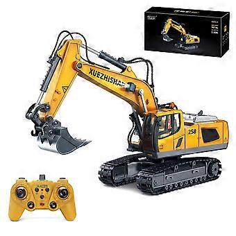 Rc Excavator Construction Truck Metal Shovel And Drill 11 Channel Rechargeable