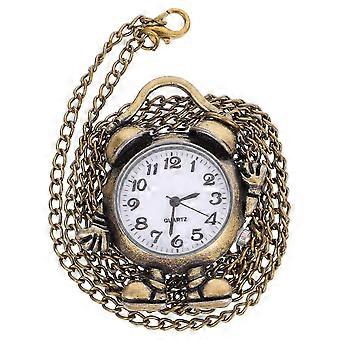 Adorabile orologio pratico retrò vintage orologio al quarzo da tasca in lega orologio chic