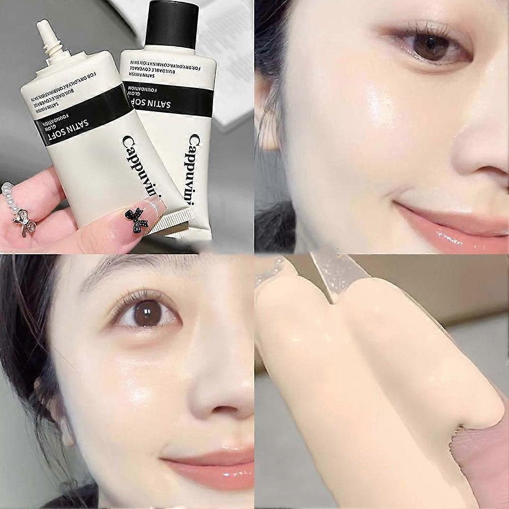 CAPPUVINI Liquid Foundation - Sweatproof, High Coverage, Satin Finish