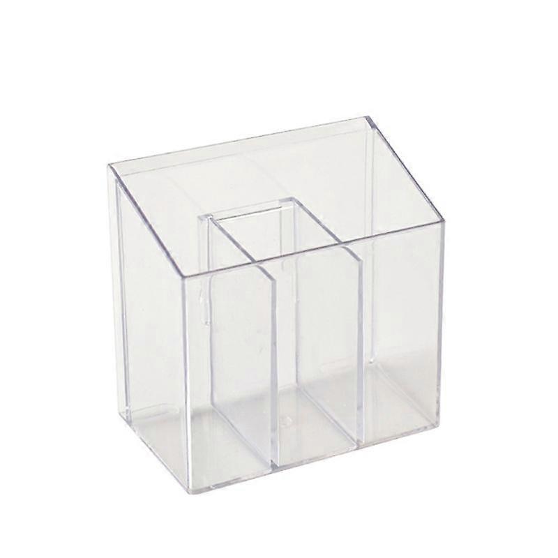 3-Compartment Clear Plastic Organizers