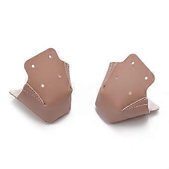 Kleine Textur PU-Leder Zehenkappe Schuhkappe Rollschuh Rollschuh Rollschuh SchutzhülleGrün