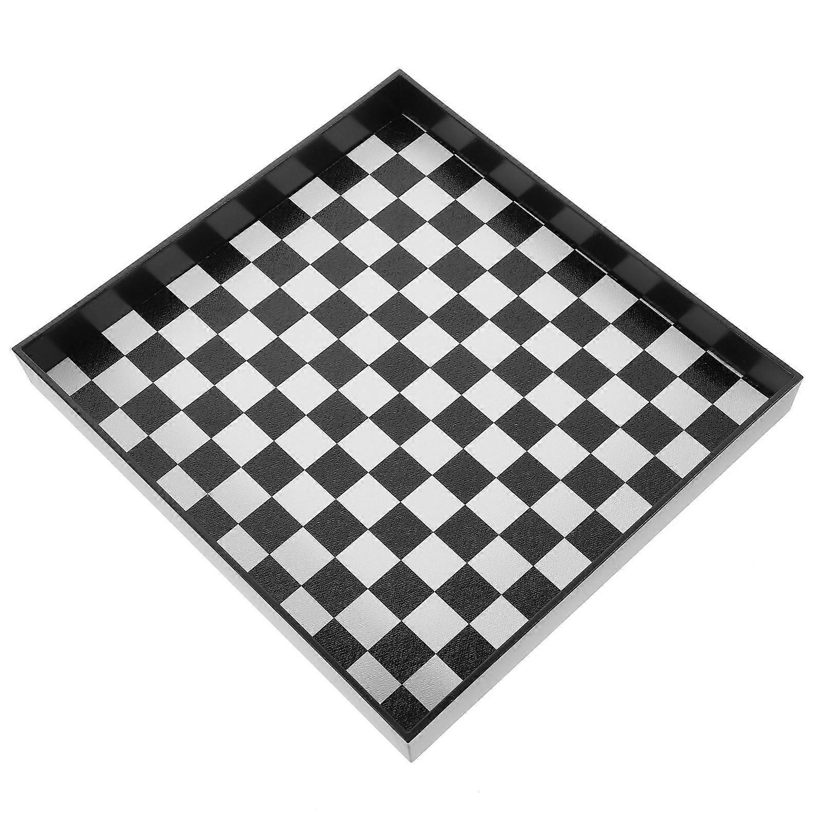 Checkerboard Pattern Storage Tray Desktop Storage Plate Multifunctional Storage Plate