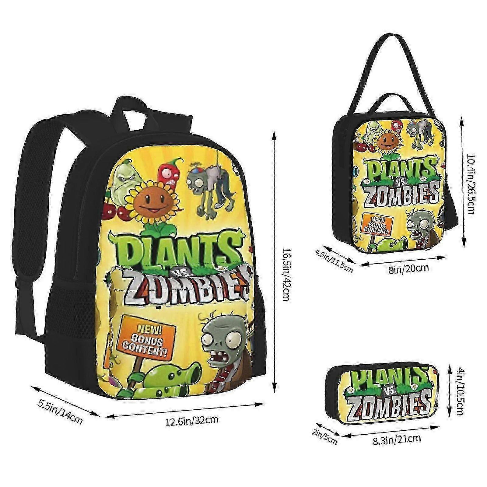 Fun and Functional Plants vs. Zombies School Kit - Backpack & Accessories