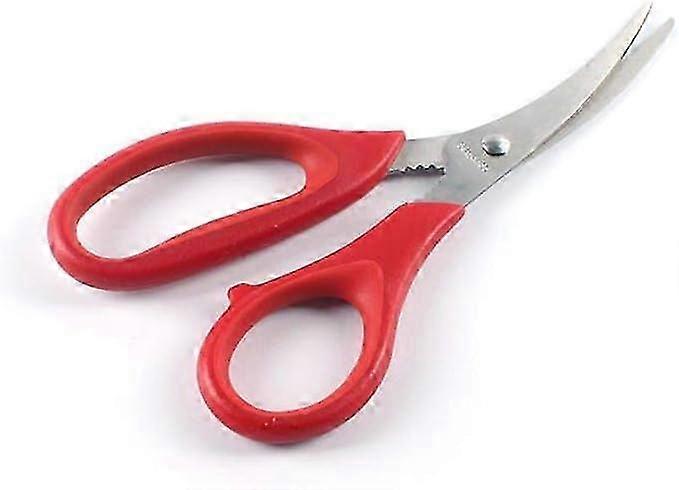 Multi-functional kitchen scissors set stainless steel fine scissors sharp poultry scissors multi-purpose scissors (red)