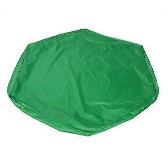 Sandbox Cover Hexagon Sandpit Sand Toys Cover Waterproof Pool Cover with Drawstring compatible with Outdoor Garden Green
