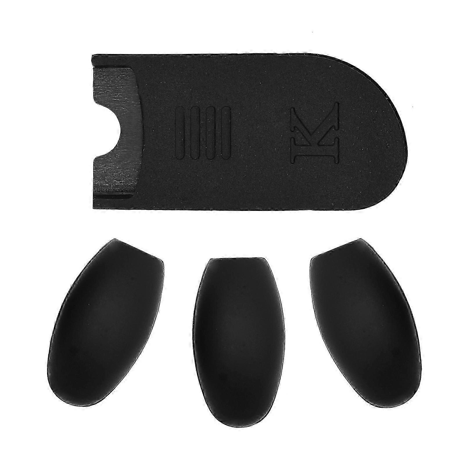 Saxophone Thumb Rest Cushion & Key Riser Pads Set, Black Silicone