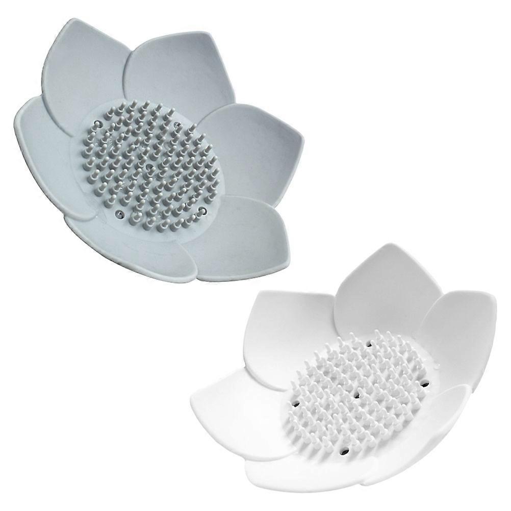 Silicone Soap Case for Soap Holding with Draining Function 2Pcs