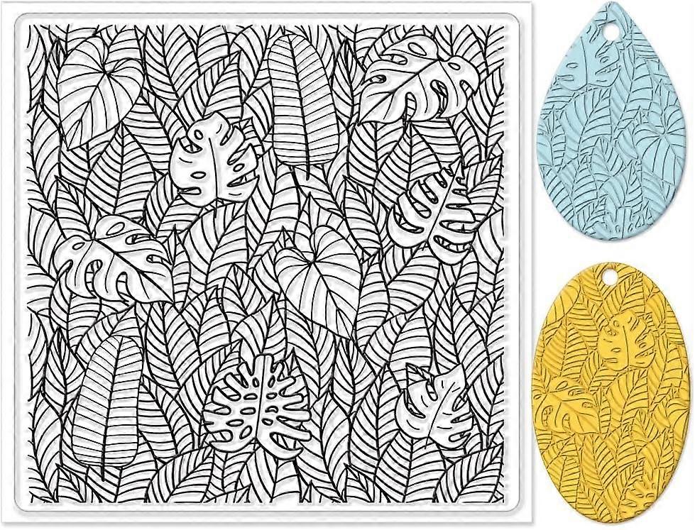 Polymer Clay Texture Sheets Leaves Silicone Texture Stamp Sheets Clay  Mat Plant Modeling Pattern Pad Texture Sheets