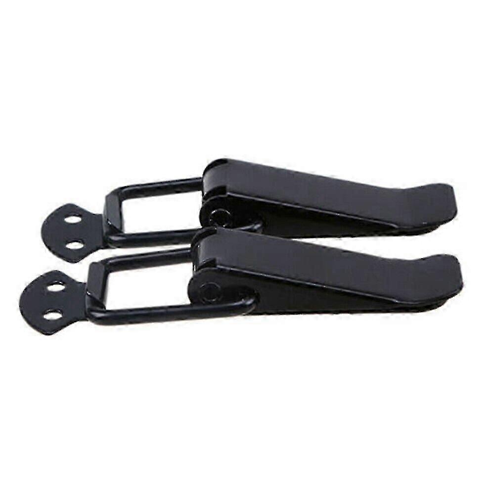 Universal Bumper Security Hook Lock Clip Kit Hood Quick Release Fasteners(black)2pcs)
