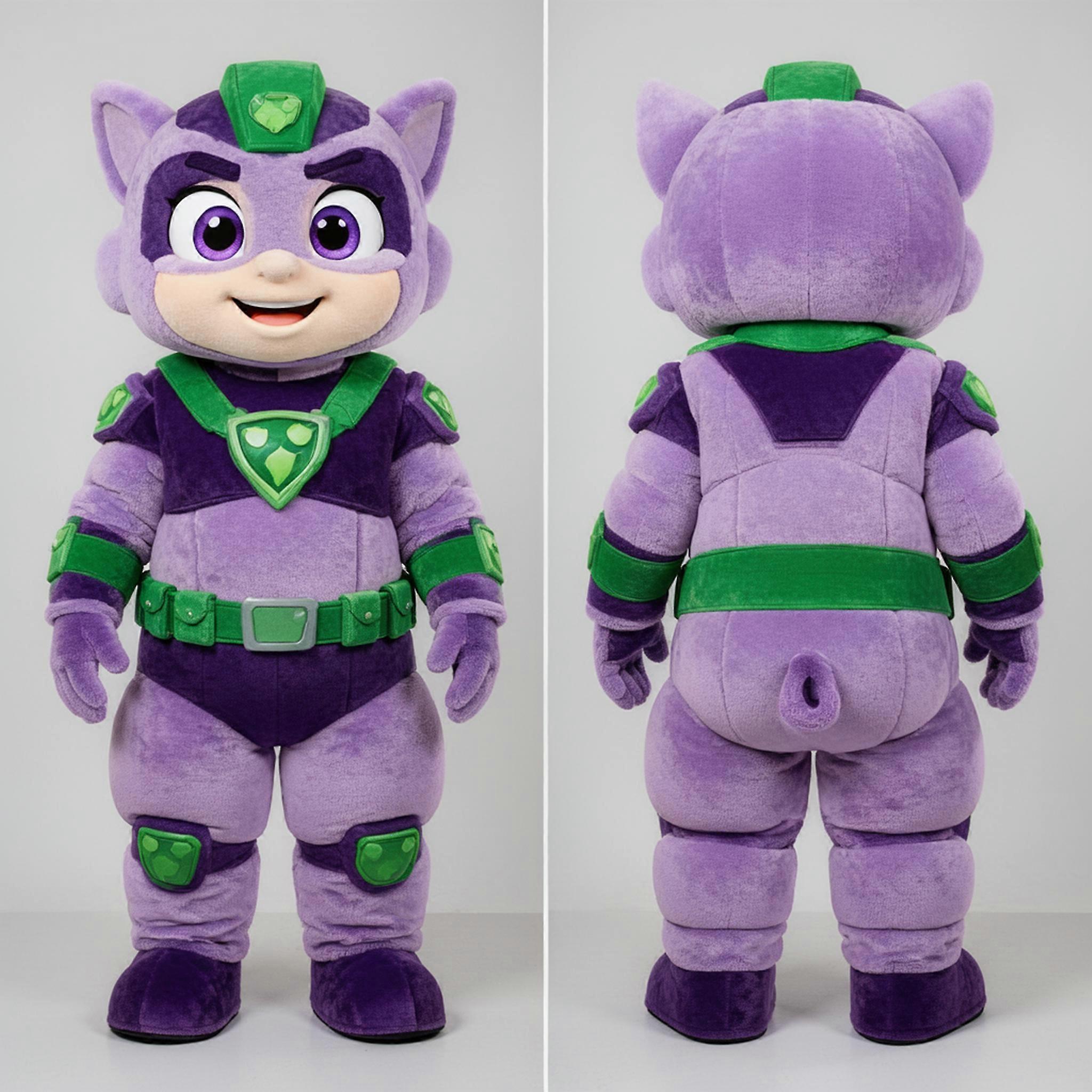 MASTICOT Lavender Plush Sniper Mascot