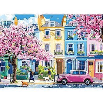 Puzzles for Adults Urban Cherry Blossom Spring Street VV992
