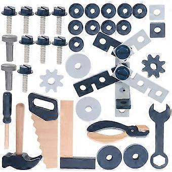 Kids Tool Set Wooden Pretend Play Toy for Toddler Fun 1Set