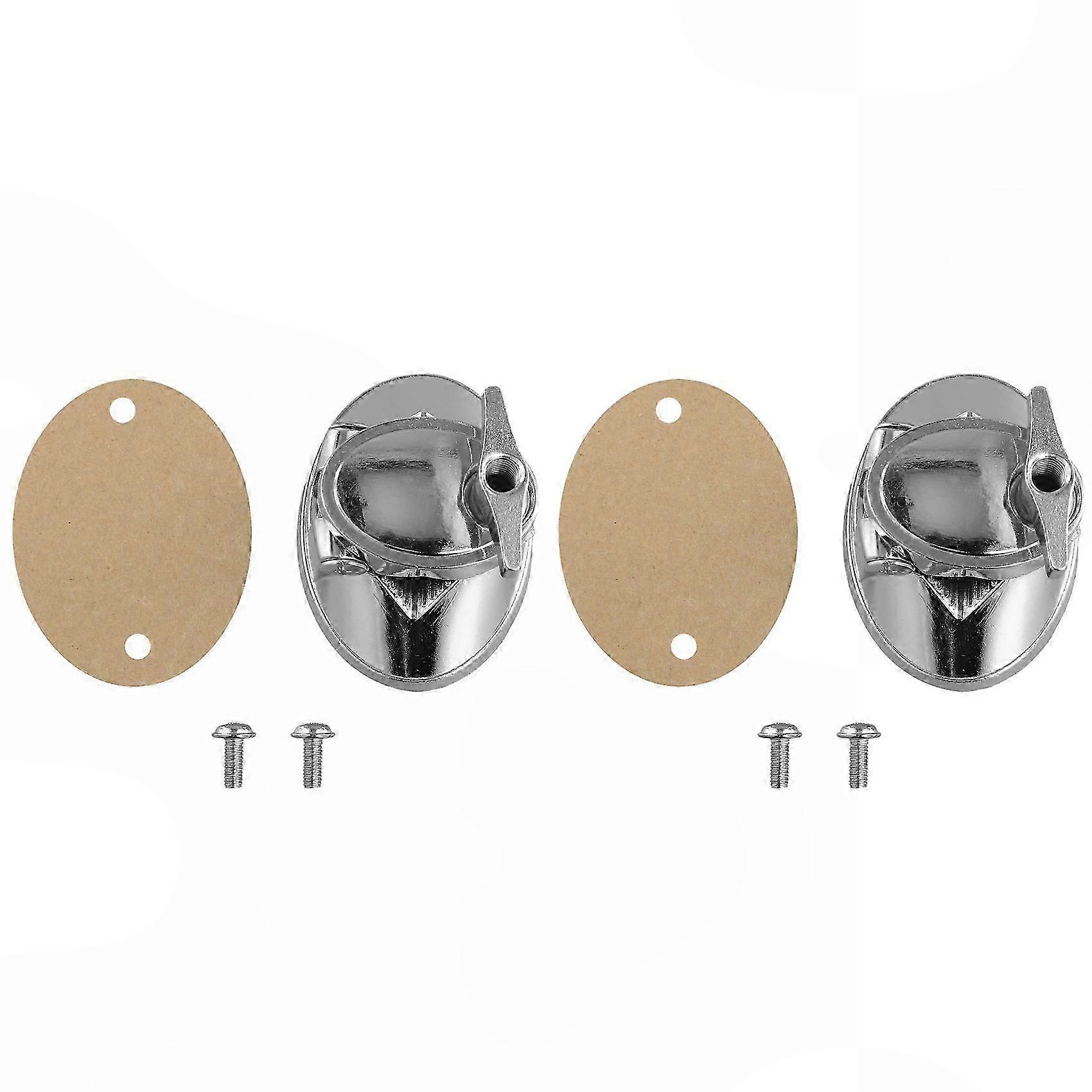 Bass Drum Mount Bracket, 2X Chrome Floor Drum Leg Bracket for Percussion Instruments