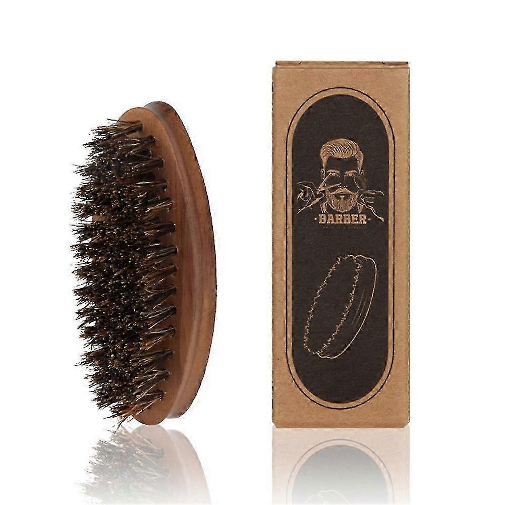 Natural Boar Bristle Walnut Beard Comb