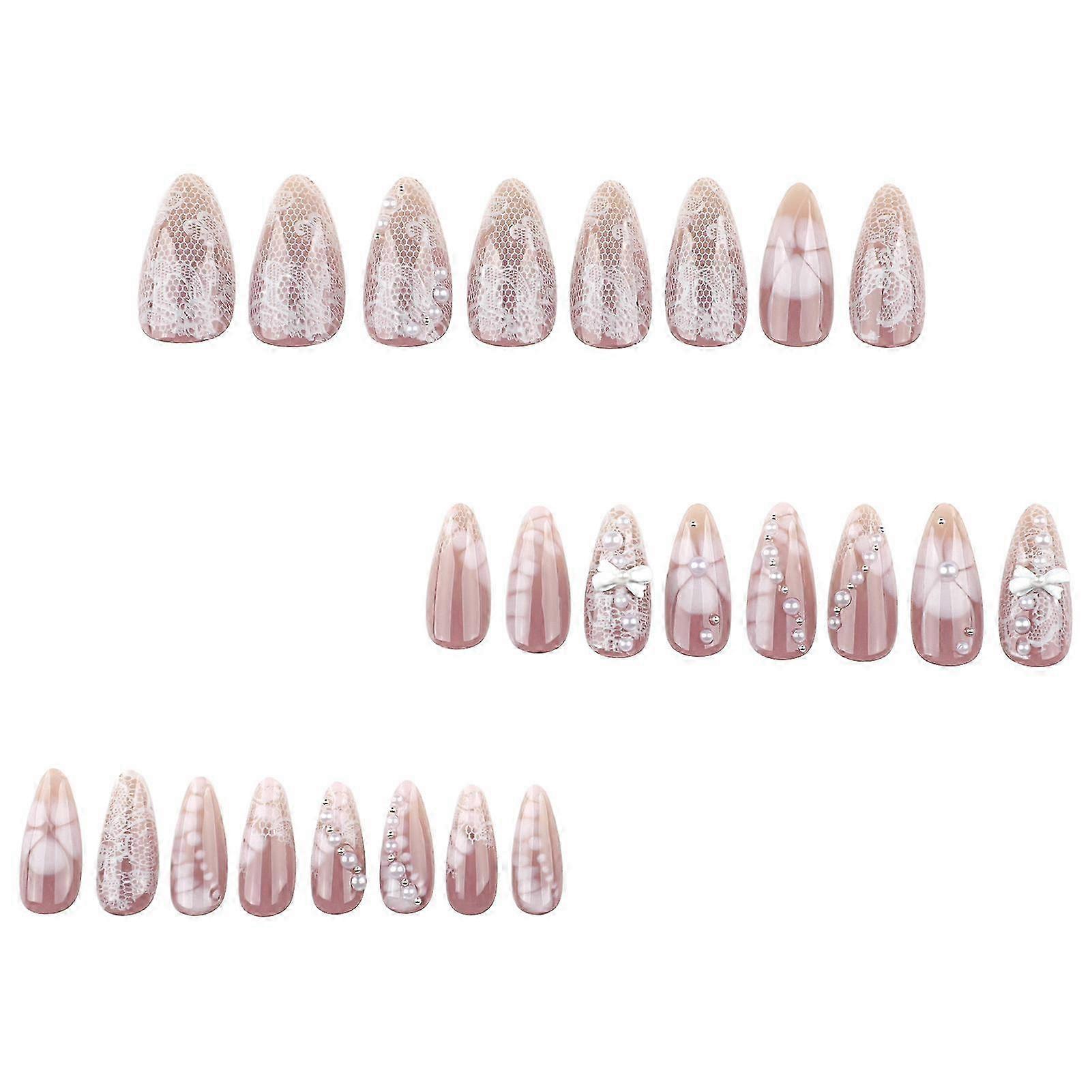 Resin Press On Nails 24PCS