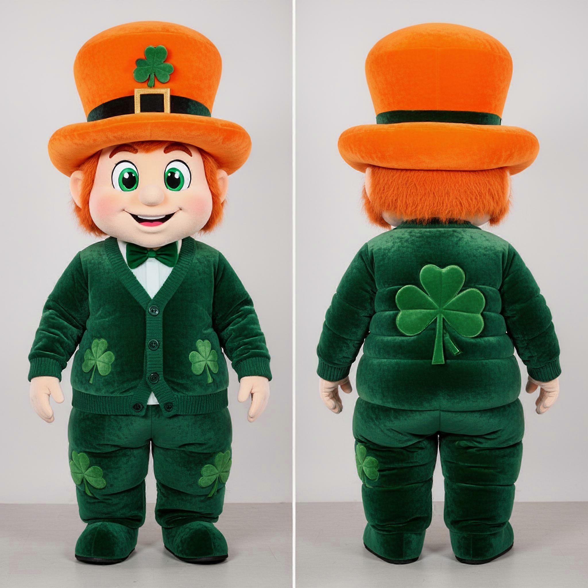 MASTICOT Emerald Green Oversized Leprechaun Hat Mascot