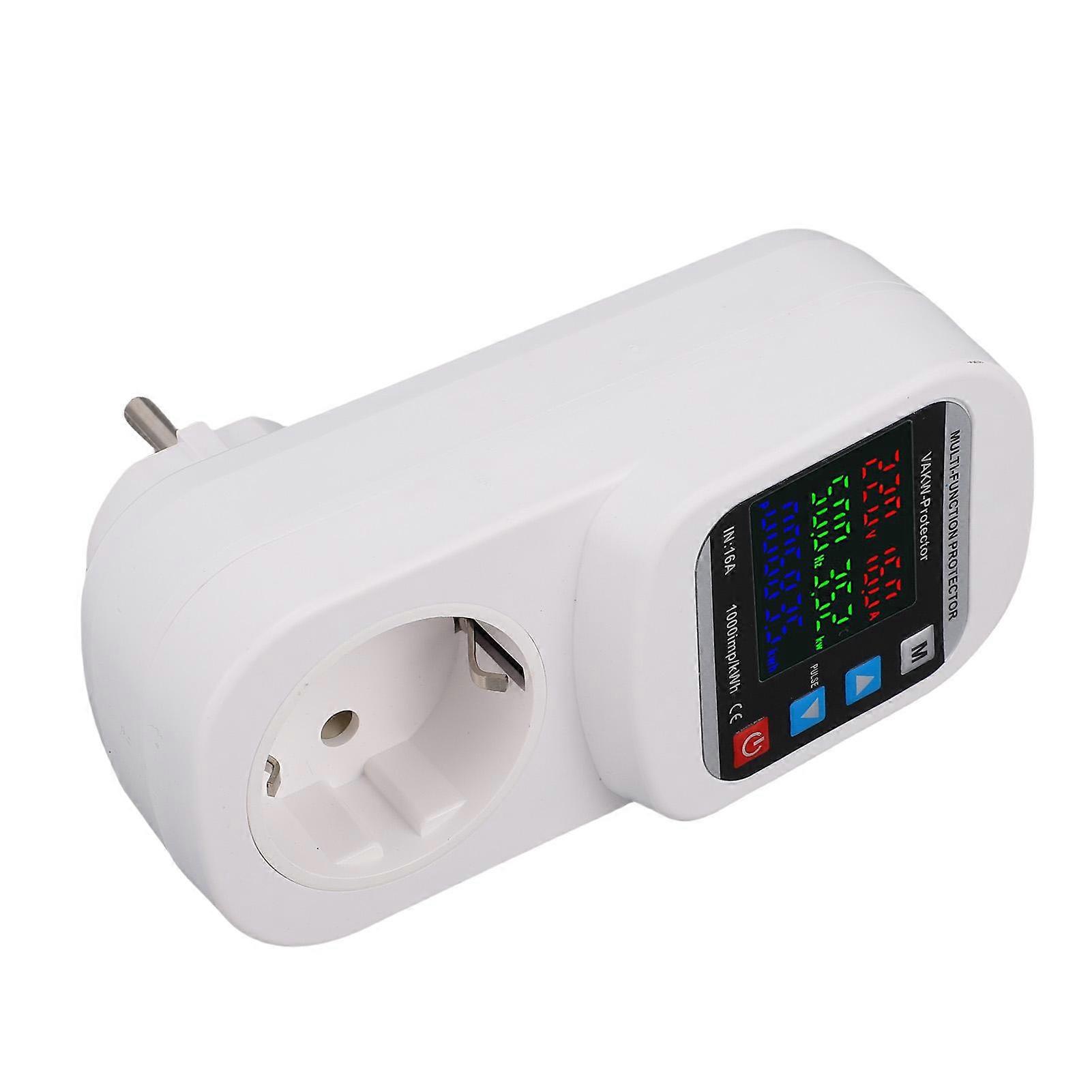 Adjustable Voltage Protector Socket Multi Functional Over Under Voltage Temperature Control Frequency Protect